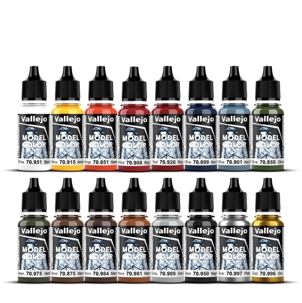 Best Set 16 pinturas para modelismo 101 Folkstone Basics Figure 17ml Pinturas Para Maquetas Y Modelismo|Maquetas Y Modelismo