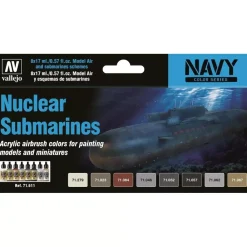 Clearance Set 8 pinturas para modelismo 611 Nuclear Submarines Navy 17ml Pinturas Para Maquetas Y Modelismo|Maquetas Y Modelismo