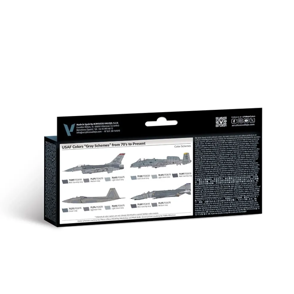 Best Set 8 pinturas para modelismo USAF Air War 17ml Maquetas Y Modelismo|Pinturas Para Maquetas Y Modelismo