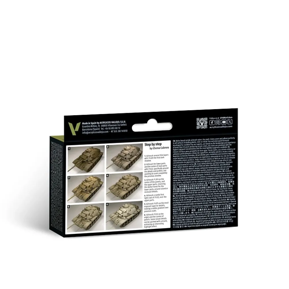 Clearance Set 6 pinturas para modelismo 209 US Modern Desert Colors AFV 17ml Maquetas Y Modelismo|Pinturas Para Maquetas Y Modelismo