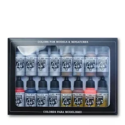 Best Set 16 pinturas para modelismo 181 Efectos metálicos 17ml Pinturas Para Maquetas Y Modelismo|Maquetas Y Modelismo