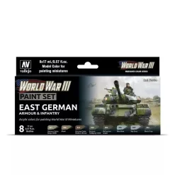 New Set 8 pinturas para modelismo 224 WWIII East German Armour & Infantry Wargames Flames of War 17ml Maquetas Y Modelismo|Pinturas Para Maquetas Y Modelismo