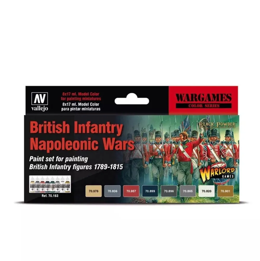 Best Set 8 pinturas para modelismo 163 British Infantry Napoleonic Wars Wargames Napoleonics 17ml Pinturas Para Maquetas Y Modelismo|Maquetas Y Modelismo