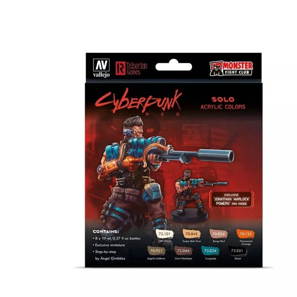Clearance Set 8 pinturas para modelismo 309 Solo Cyberpunk 17ml Maquetas Y Modelismo