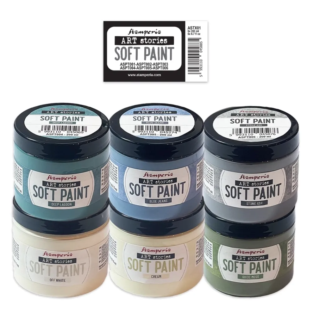 New Set 6 pinturas Soft Paint Art Stories 200ml Pinturas Chalk Paint