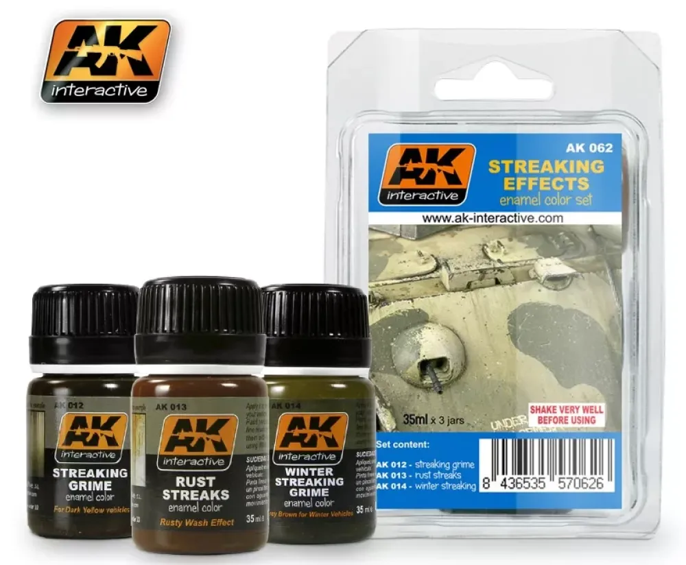 Hot Set 3 pinturas Streaking Effects 35ml Maquetas Y Modelismo|Pinturas Para Maquetas Y Modelismo
