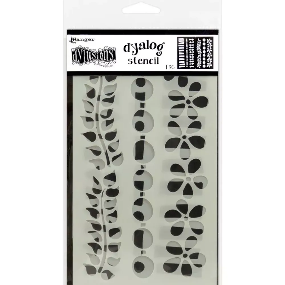 Hot Set 3 Plantillas Border It Dylusions Plantillas