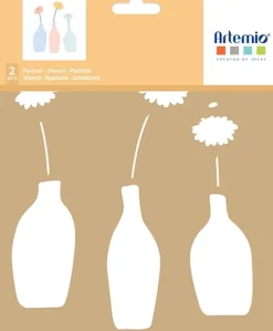 New Set 2 plantillas de stencil Sweet Garden Plantillas