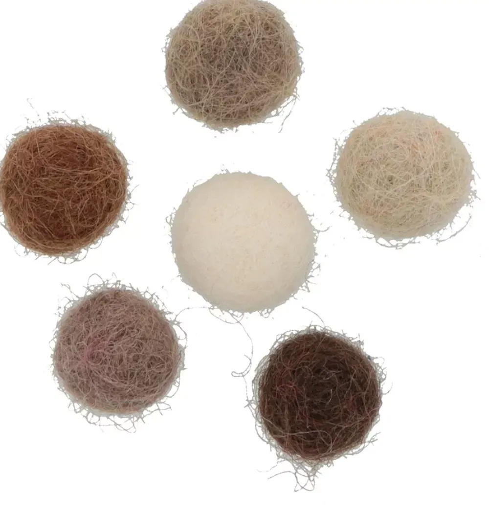 Online Set 60 Pompones De Lana Afieltrada Marrones 1cm Goma Eva Fofuchas