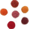 Best Set 60 Pompones De Lana Afieltrada Rojos 1cm Goma Eva Fofuchas
