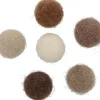 Sale Set 30 Pompones De Lana Afieltrada Marrones 1,5cm Goma Eva Fofuchas