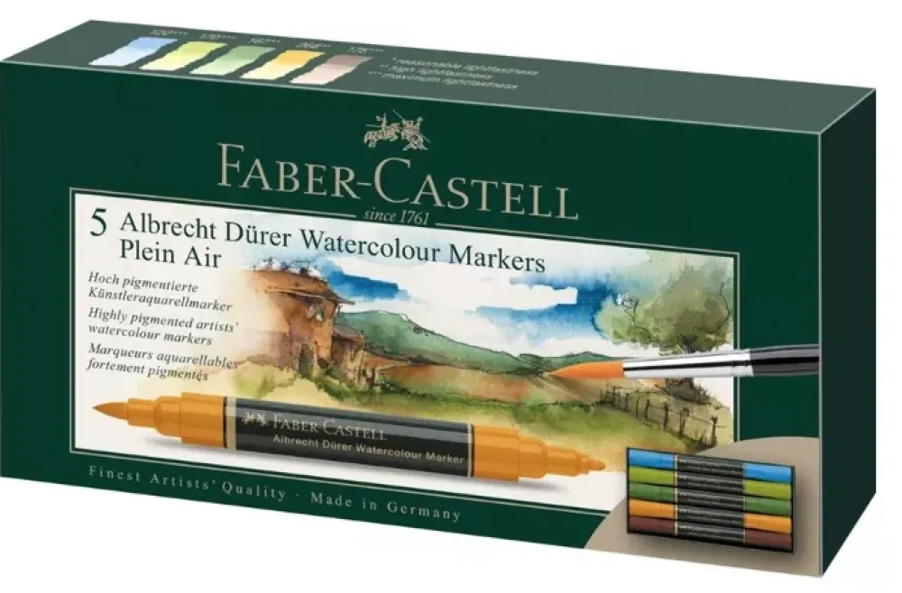 Best Set 5 Rotuladores Acuarelables Plen air Albrecht Dürer Rotuladores