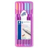 Clearance Set 6 Rotuladores Calibrados pastel Triplus Fineliner Rotuladores