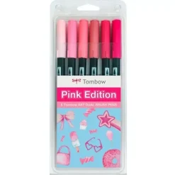 Outlet Set 6 rotuladores Dual Brush Pink Edition Rotuladores