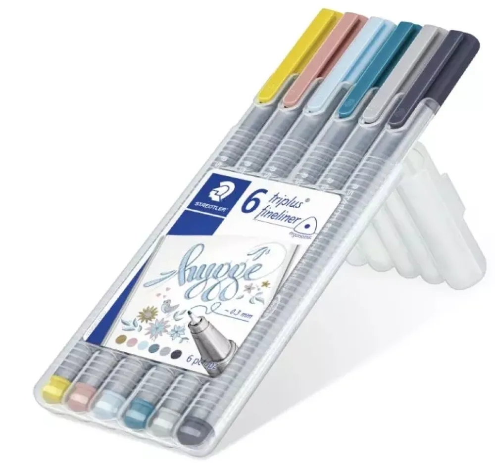 Set 6 Rotuladores Fineliner Hygge Triplus Rotuladores