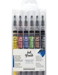 New Set 6 Rotuladores Ink Brush Actuales Rotuladores