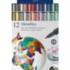 Sale Set 12 Rotuladores Metálicos Metallics Marker Rotuladores