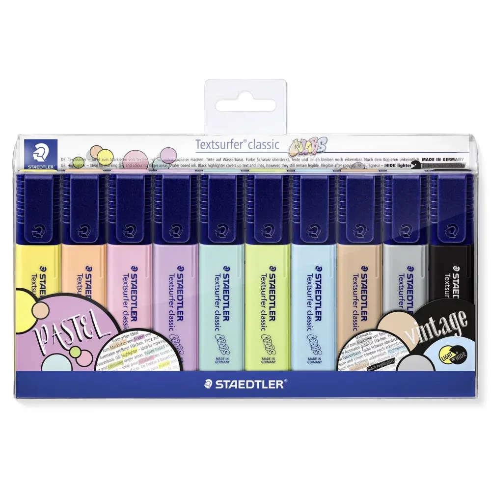 Set 10 Rotuladores Pastel Textsurfer Classic Rotuladores