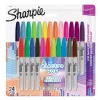 Clearance Set 24 Rotuladores Permanentes Punta Fina Electro Pop Rotuladores|Pinturas Para Tela Y Seda