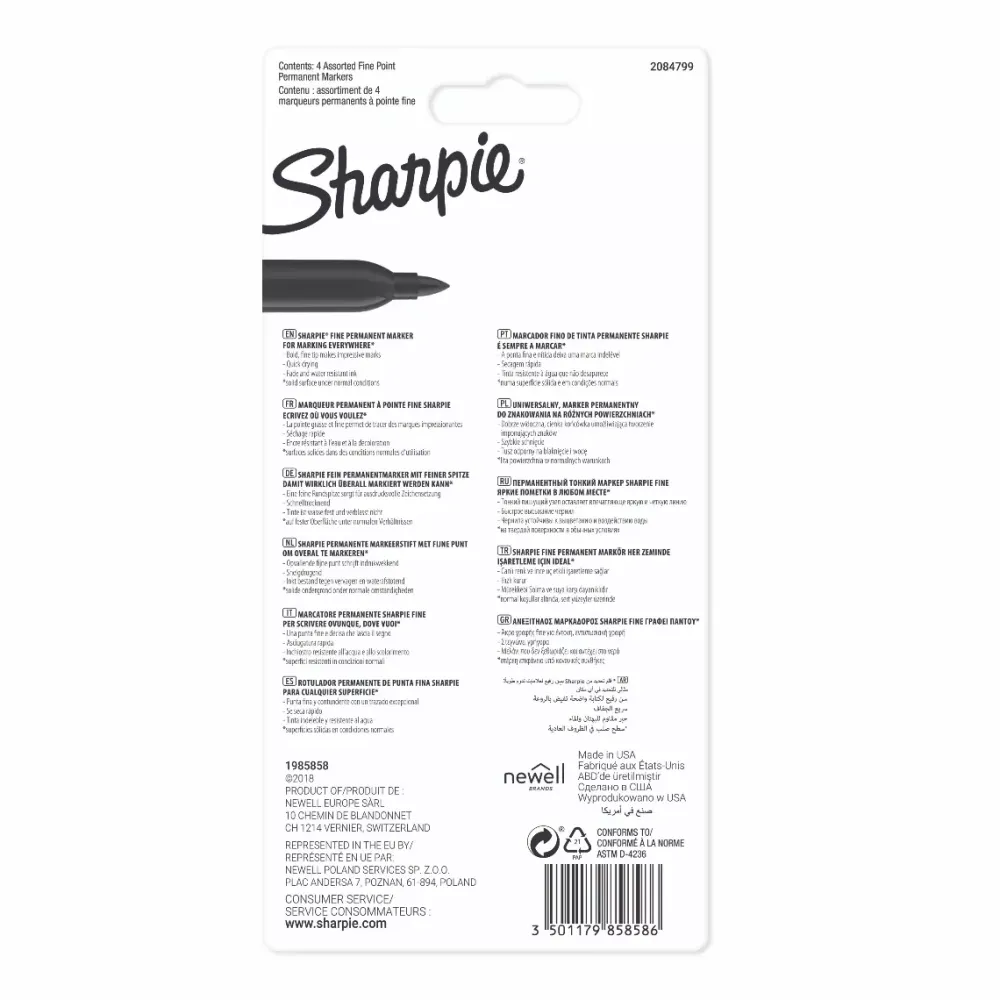 Clearance Set 4 Rotuladores Permanentes Punta Fina Rotuladores|Pinturas Para Tela Y Seda