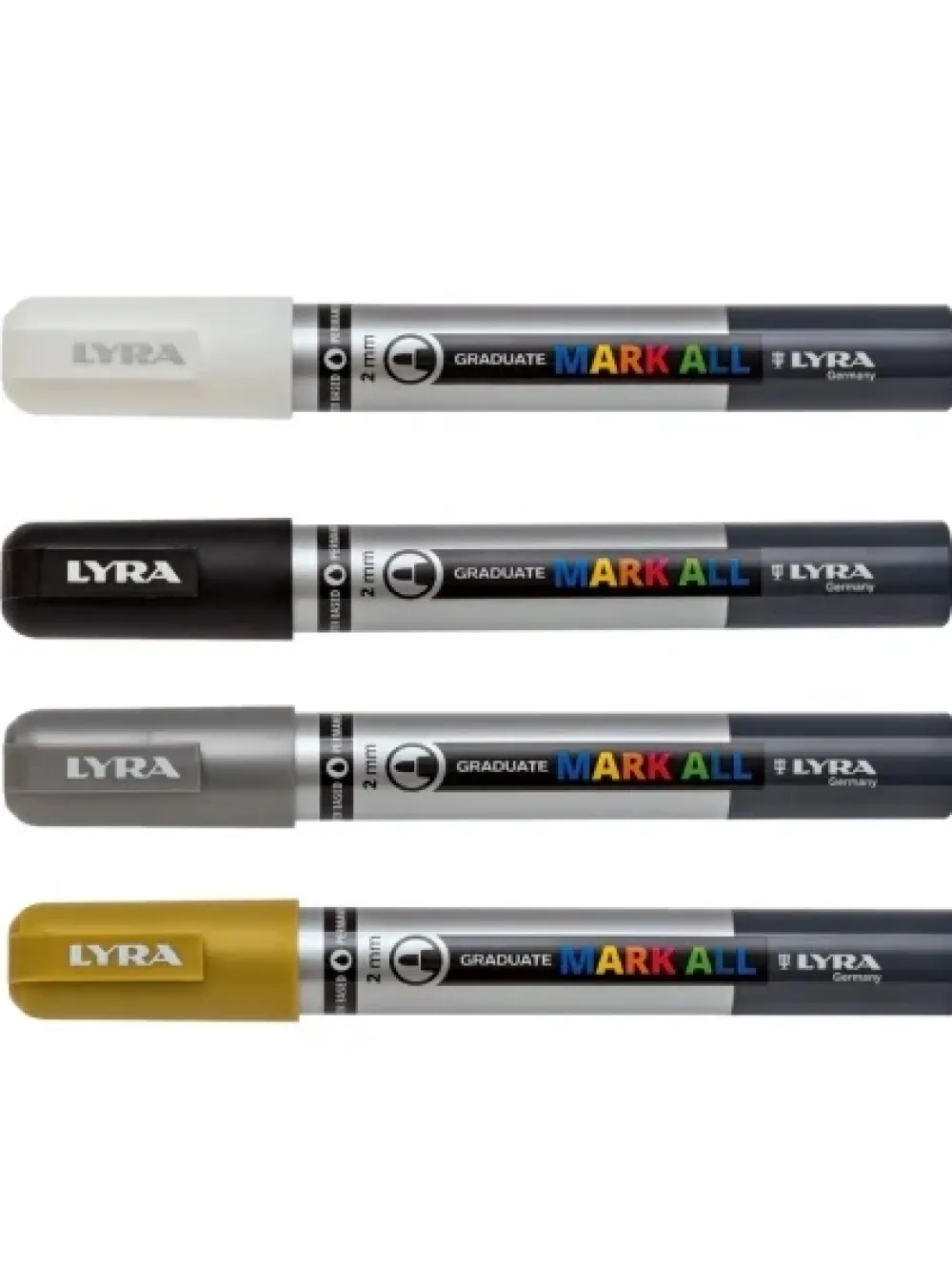 Sale Set 4 rotuladores permanentes metalizados Mark All 2mm Rotuladores