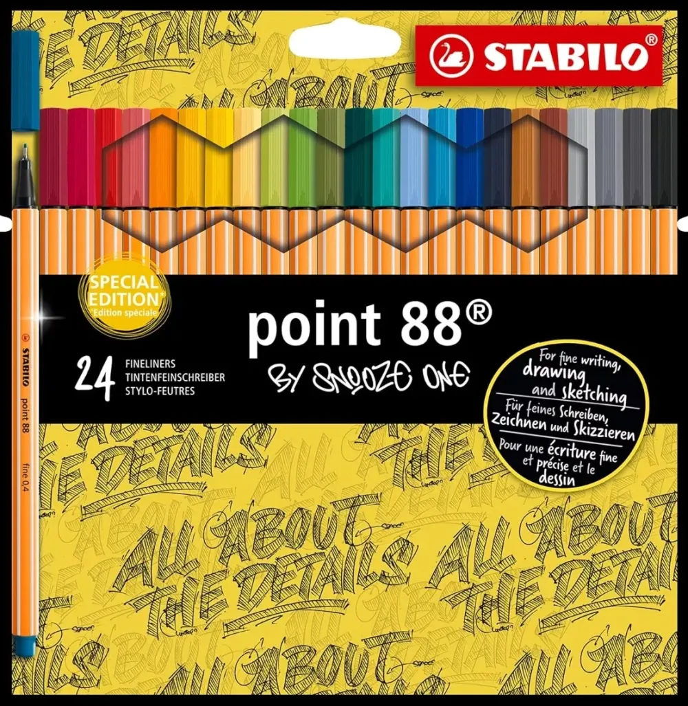 Online Set 24 Rotuladores Point 88 by Snooze One Rotuladores