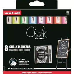 Hot Set 8 Rotuladores surtidos PWE5M Uni Chalk Posca Rotuladores