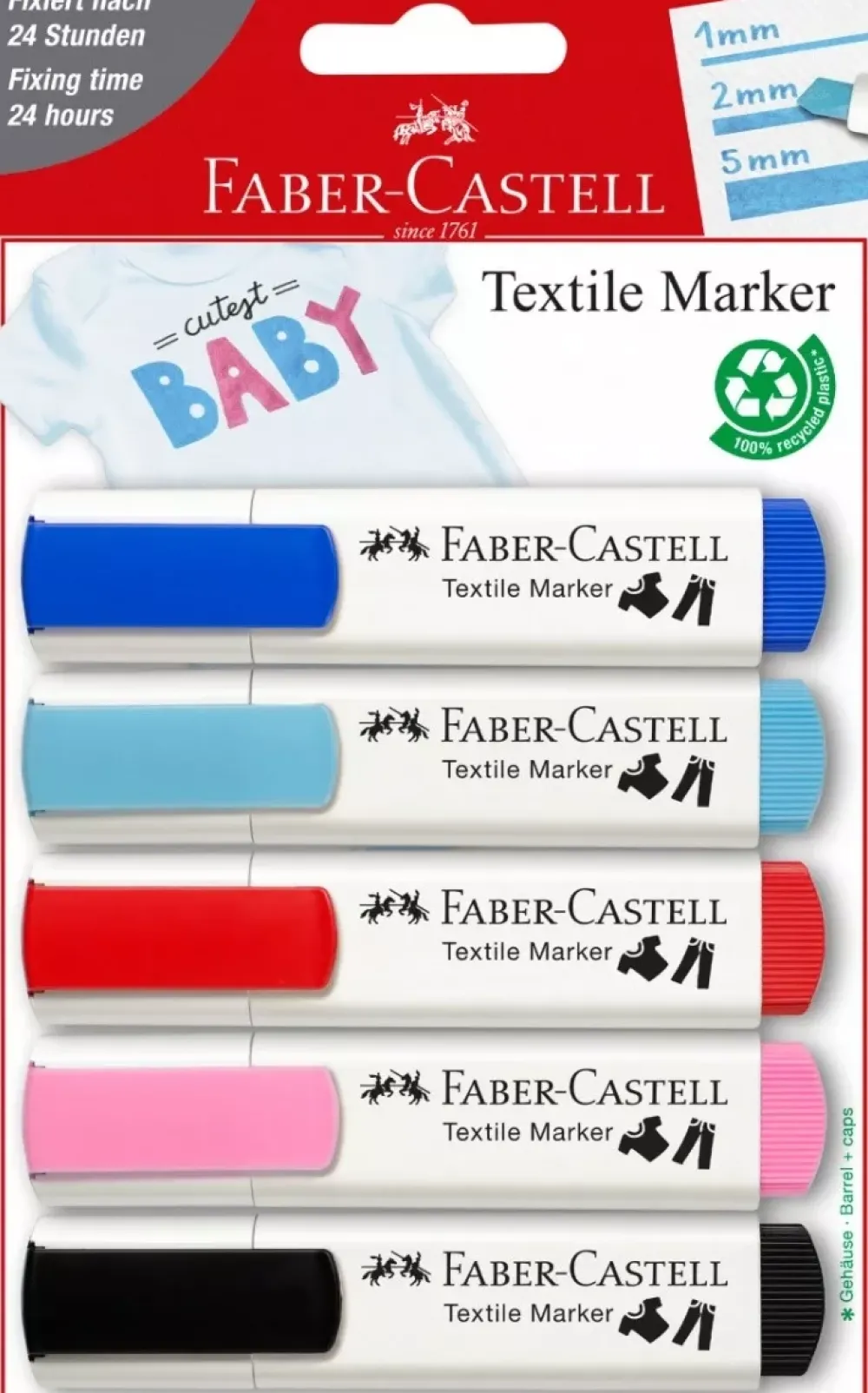 Discount Set 5 Rotuladores Textil Baby Party Textile Marker Pinturas Para Tela Y Seda
