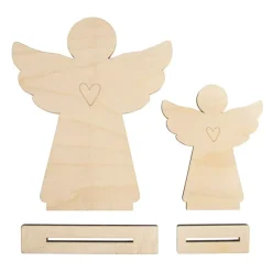 Outlet Set 2 Siluetas Ángel de Madera Maderas