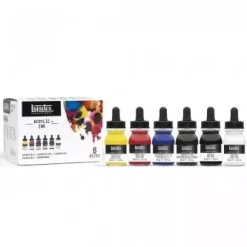 Clearance Set 6 Tintas Acrílicas Colores Esenciales Pinturas Acrílicas