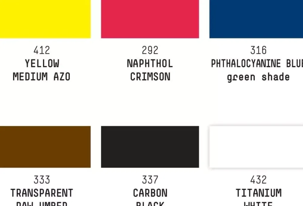 Clearance Set 6 Tintas Acrílicas Colores Esenciales Pinturas Acrílicas