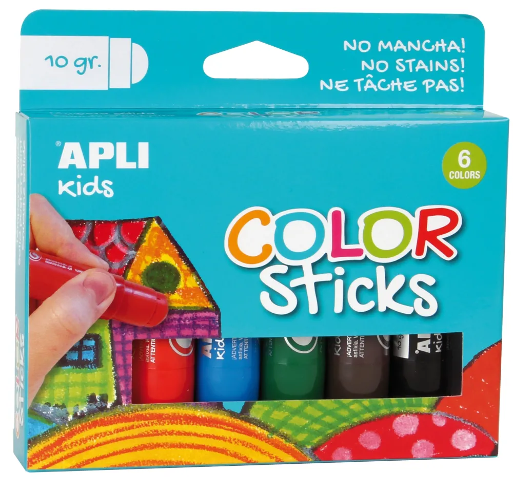 Set 6 témperas sólidas colores surtidos 10g Pinturas Para Tela Y Seda