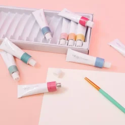 Sale Set 12 Tubos Acrílicos Colores Pastel Pinturas Acrílicas