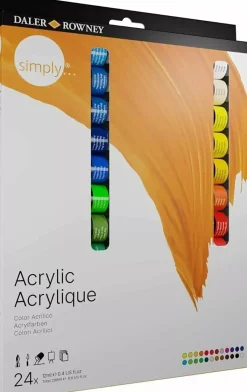 Online Set 24 Tubos Acrílicos Daler Rowney 12ml Pinturas Acrílicas