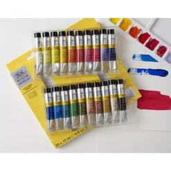 New Set 20 Tubos Acrílicos Galería 12ml Pinturas Acrílicas