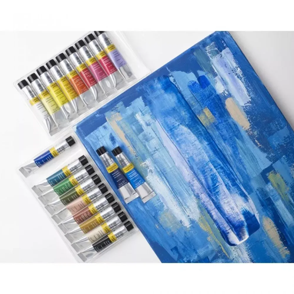 New Set 20 Tubos Acrílicos Galería 12ml Pinturas Acrílicas