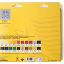 New Set 20 Tubos Acrílicos Galería 12ml Pinturas Acrílicas
