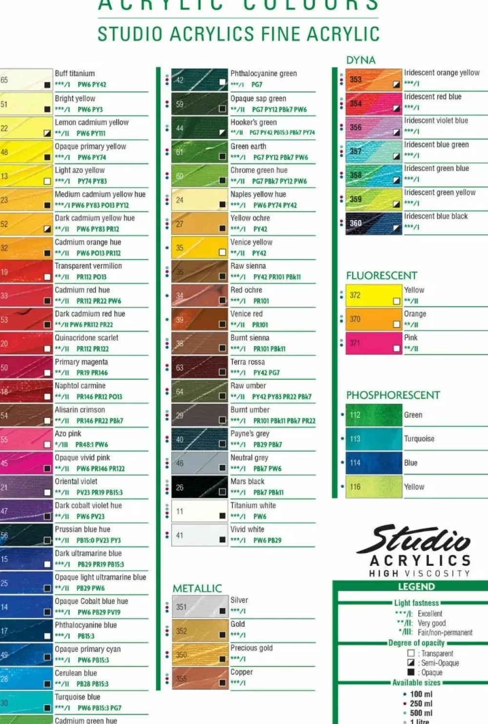 Best Set 30 Tubos Acrílicos Studio Acrylics + Pincel 20ml Pinturas Acrílicas