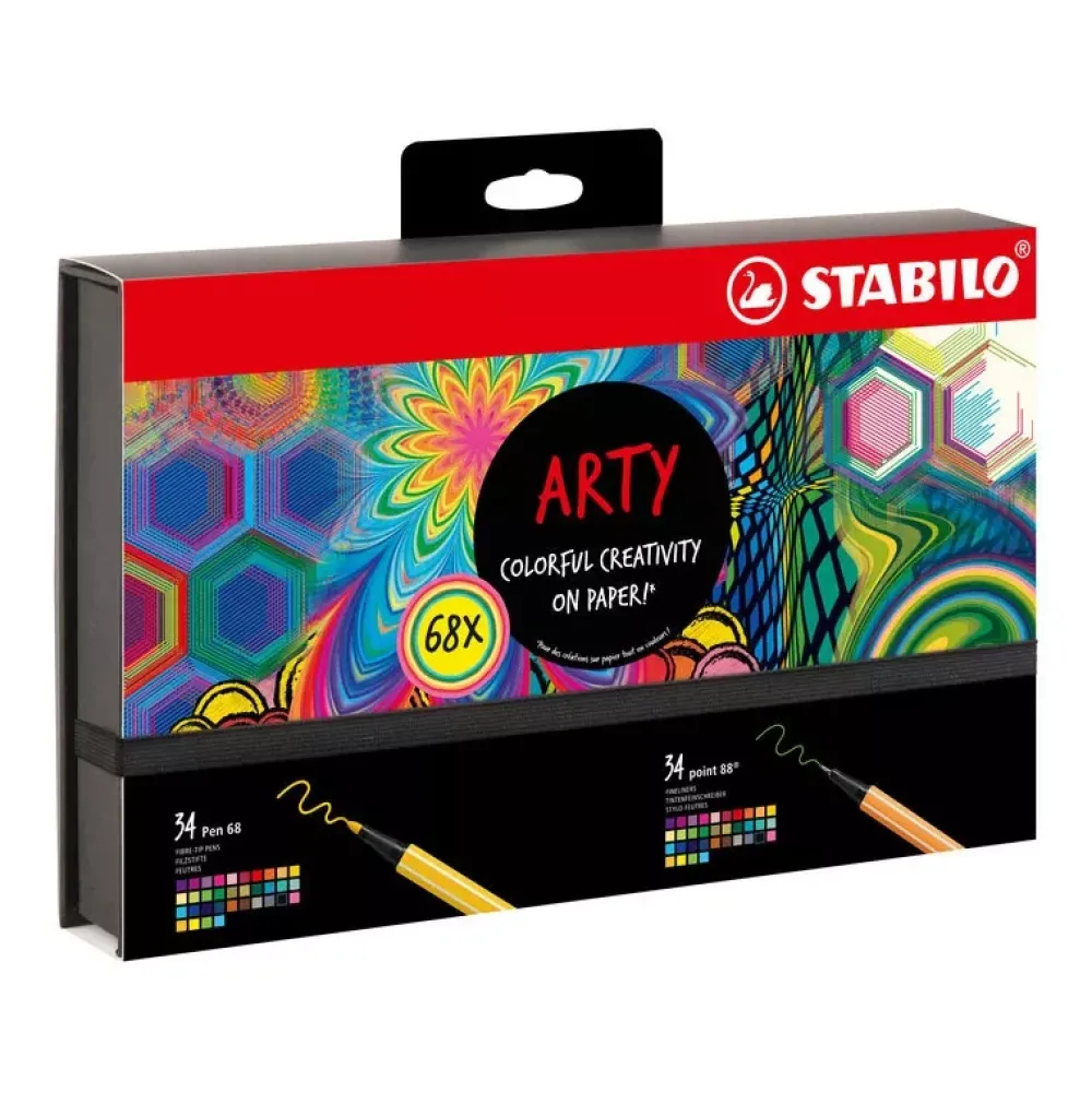 Discount Set Arty 68 Rotuladores Pen 68 y Point 88 Creative Set Rotuladores