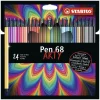 Hot Set Arty 24 Rotuladores Pen 68 Rotuladores