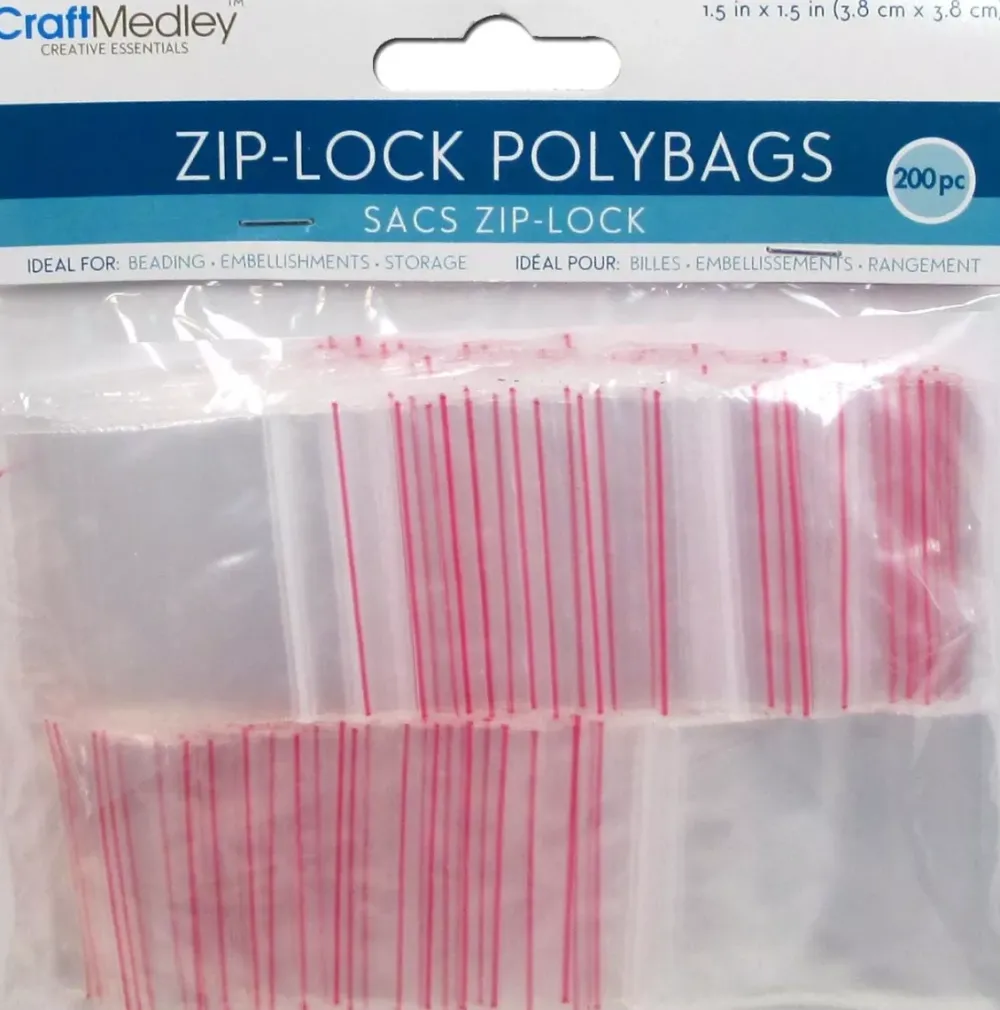 Outlet Set de 200 bolsas Ziplock Pequeñas Organización