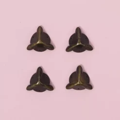 Sale Set de 4 Cantoneras Metálicas para Cajas Pequeñas Herrajes