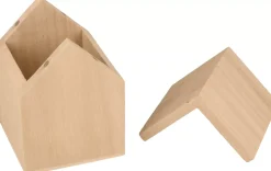Best Set de 2 Casas de Madera con Tapa Maderas