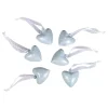 Set de 6 Cascabeles Corazón Azul Bebé Goma Eva Fofuchas