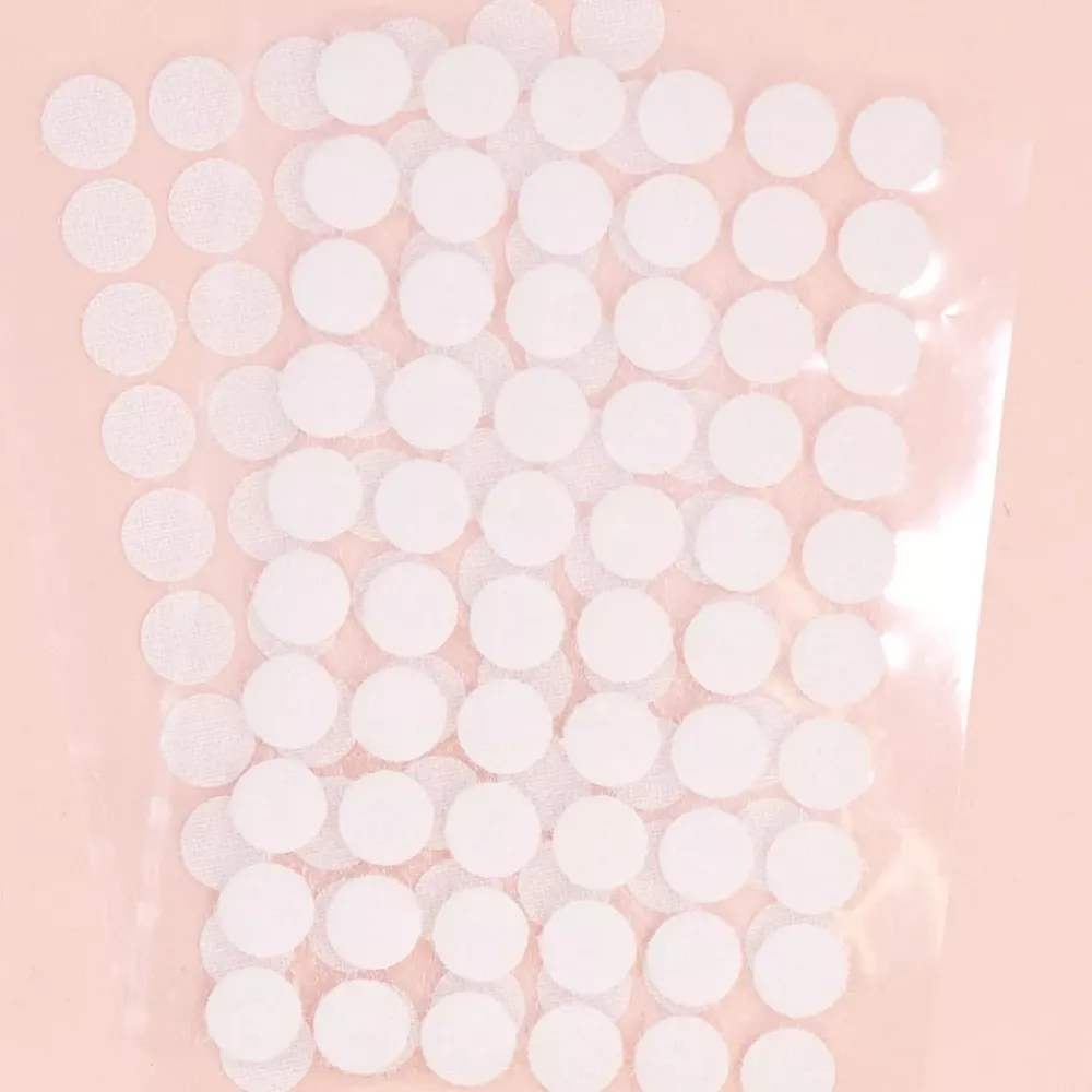 New Set de 60 Círculos de Velcro 13mm Goma Eva Fofuchas