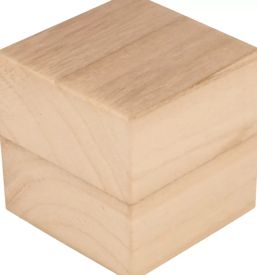 Online Set de 3 Cubos de Madera Medianos Maderas