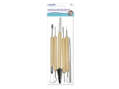 Hot Set de 6 Herramientas de Tallado y Limpieza Pastas Moldeables