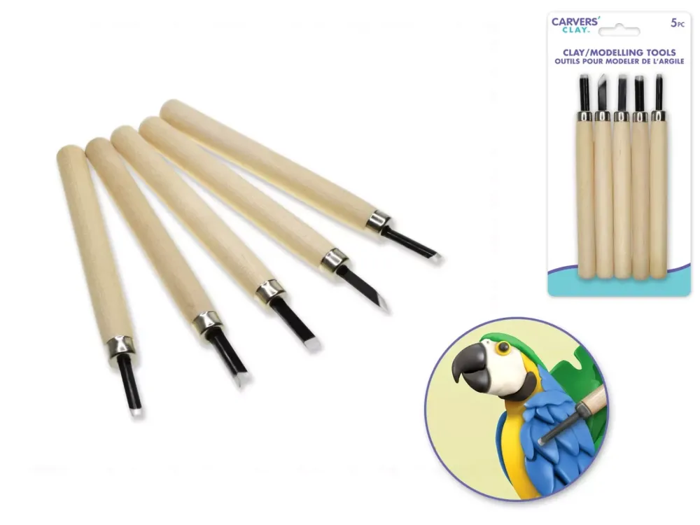 Online Set de 5 Herramientas para Modelar y Esculpir Pastas Moldeables