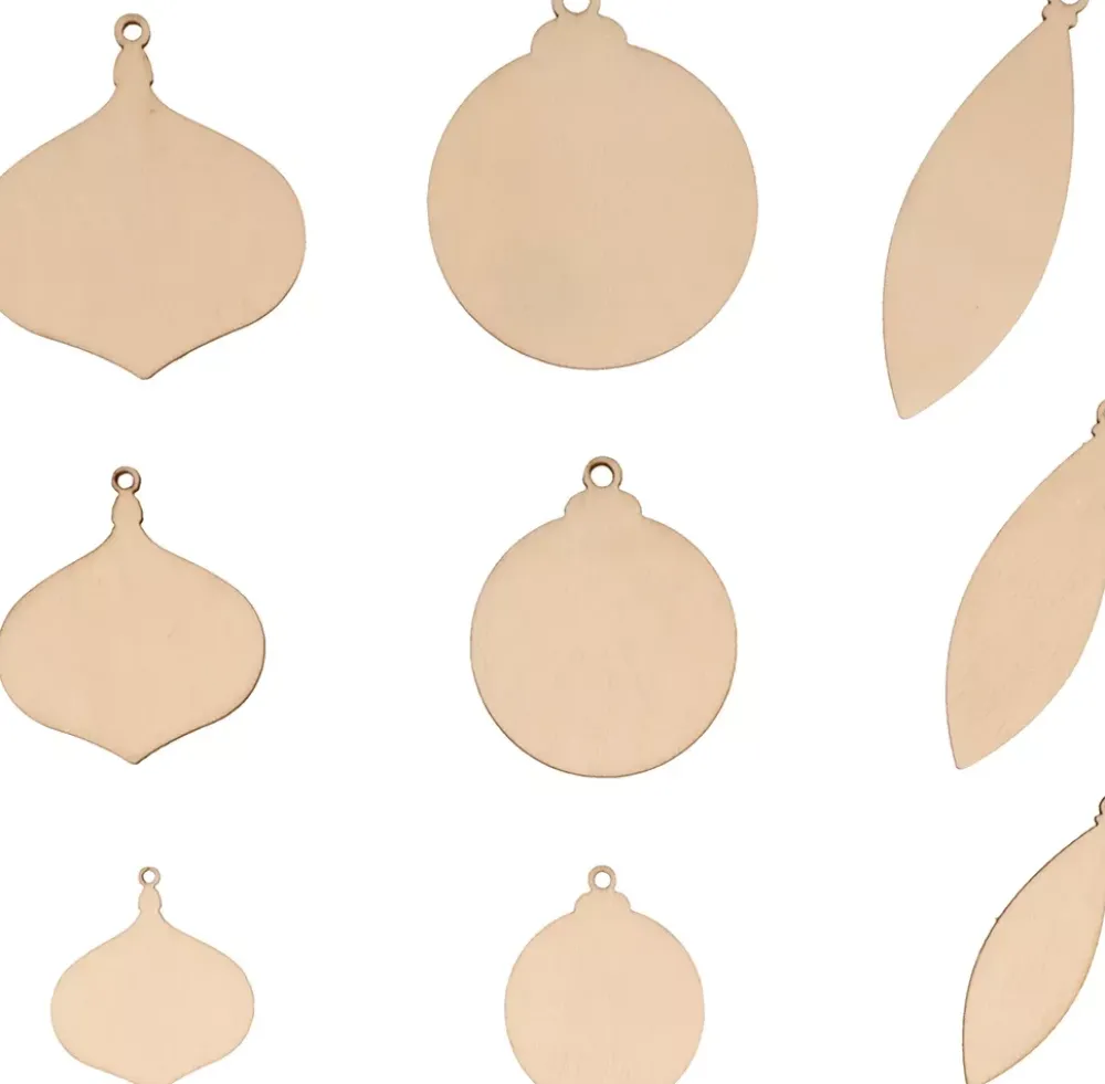 Sale Set de 90 Mini Siluetas de Madera Bolas Splendid Christmas Maderas