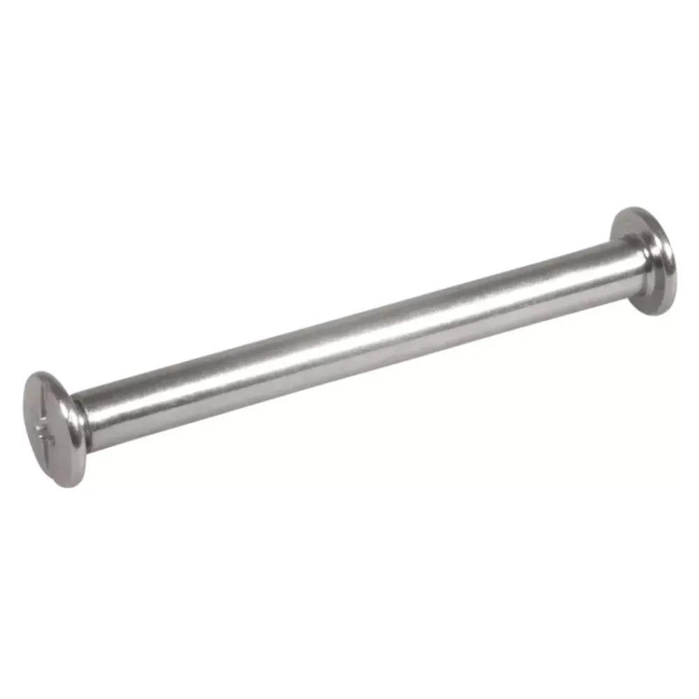 Sale Set de 4 Pernos de Metal Con Tornillo Plata Metales